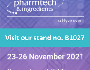 Приглашаем посетить наш стенд В1027 на Pharmtech & Ingredients 2021!